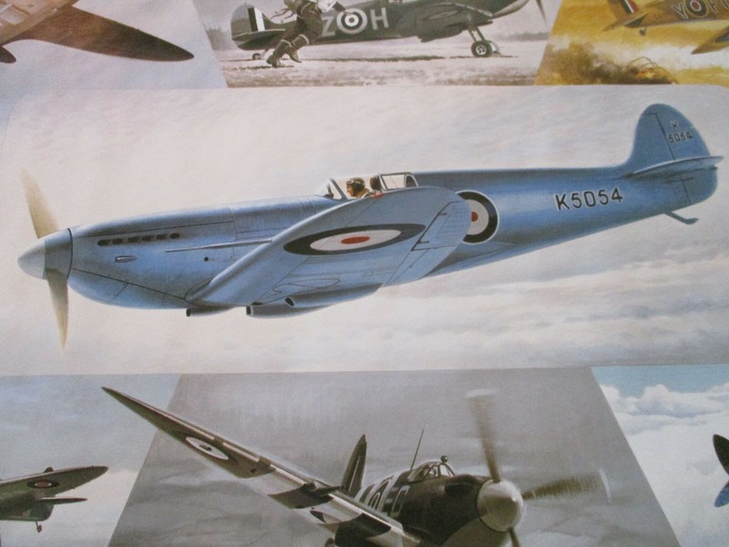 1994 THE GUILD OF AVIATION ARTIST, WORLD WAR II FIGHTER PLANE POSTER, 28 X 19 gallery