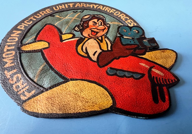 USAAF HAND PAINTED FIRST MOTION PICTURE UNIT SQUADRON PATCH gallery