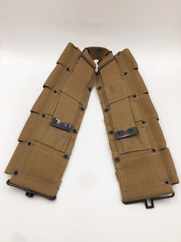 WW2 US ARMY EQUIPMENT M36 BAG BELT FIRST AID KIT AND 0.8L KETTLE X- TYPE STRAPS gallery