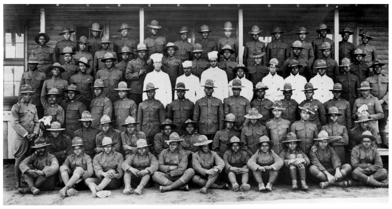 BUFFALO SOLDIERS 8X10 PHOTO USA US ARMY ALL BLACK CAVALRY REGIMENT WIDE BORDER