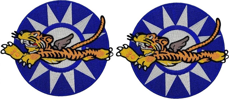 WWII Flying Tigers 3rd Fighter Squadron Patch | 2PC iron on or Sew on 4.0″