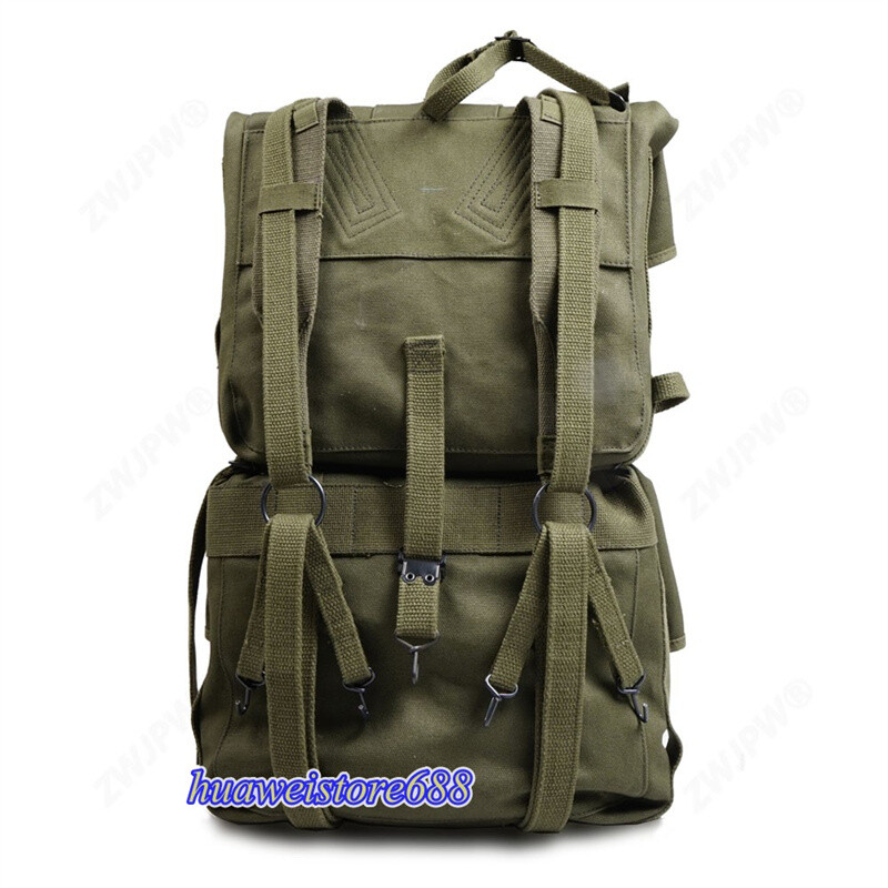 Replica WW2 USMC M1944 Haversack Military Backpack Upper+lower Bag Set gallery