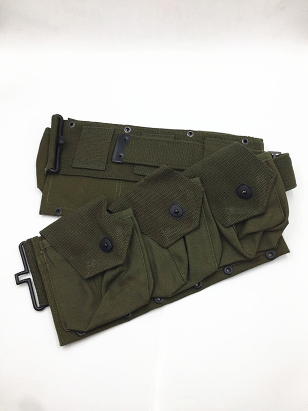 WW2 US ARMY SIX CELL CANVAS BAR POUCH GREEN HIGHT QUALITY gallery
