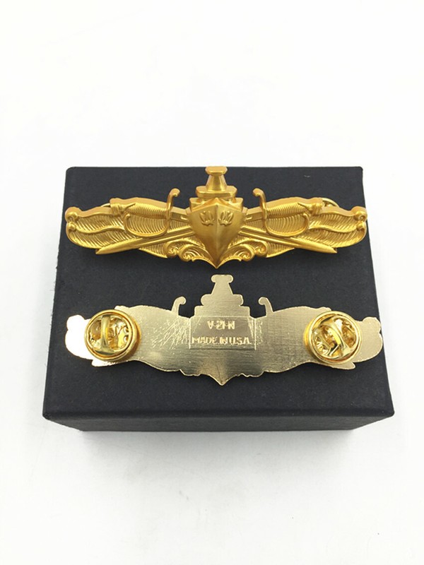 US Navy Gold Officer's surface warfare pin insignia badge gallery