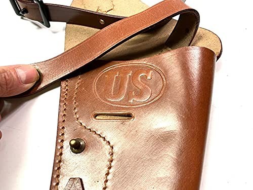WWII .38 Pistol M3 Victory Revolver Shoulder Holster, Brown Tanker, Fits K Frame gallery