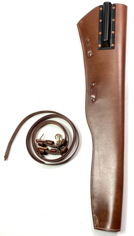WWII US M1938 M1 GARAND RIFLE LEATHER CARRY SCABBARD & STRAPS