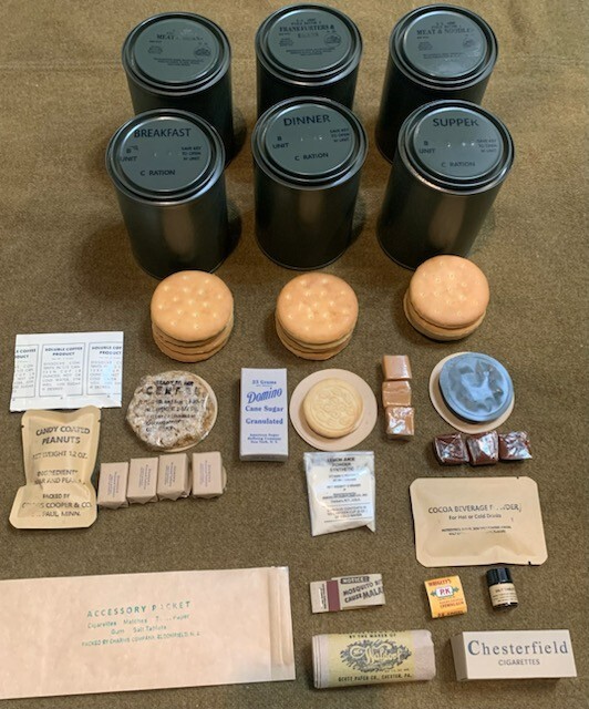 Late WWII OD C Ration B Unit – Fully Edible, Reusable and Historically Accurate