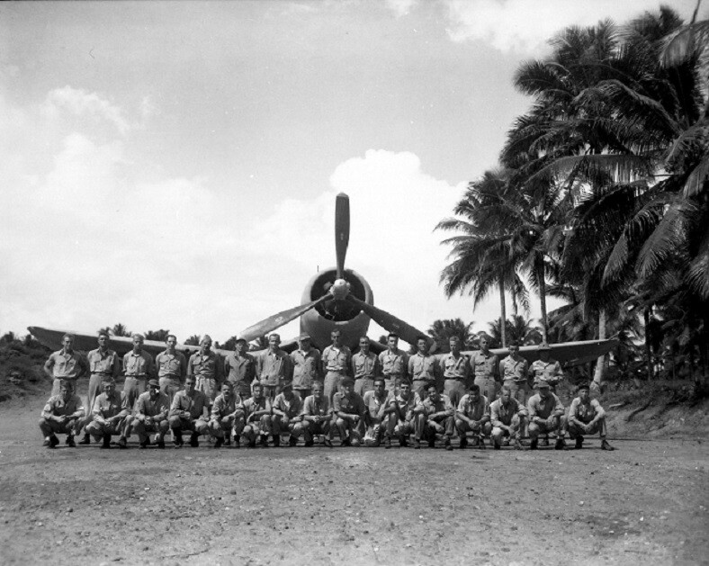 U.S. Marine Corps Fighting Squadron VMF-214 “Black Sheep” 8×10 WWII Photo 830