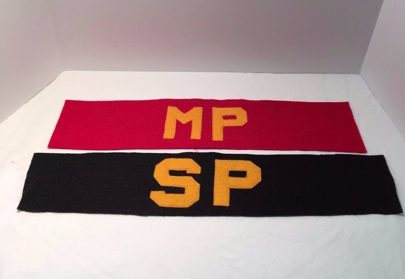 WWII USMC Marine Corps MP Military Police US Navy SP Shore Patrol Armband lot*