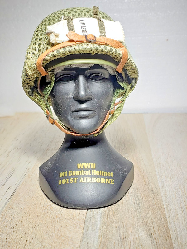 WWII 101st Airborne U.S. Army 506th Infantry WWII Helmet Rare 1/4 Scale Gearbox gallery