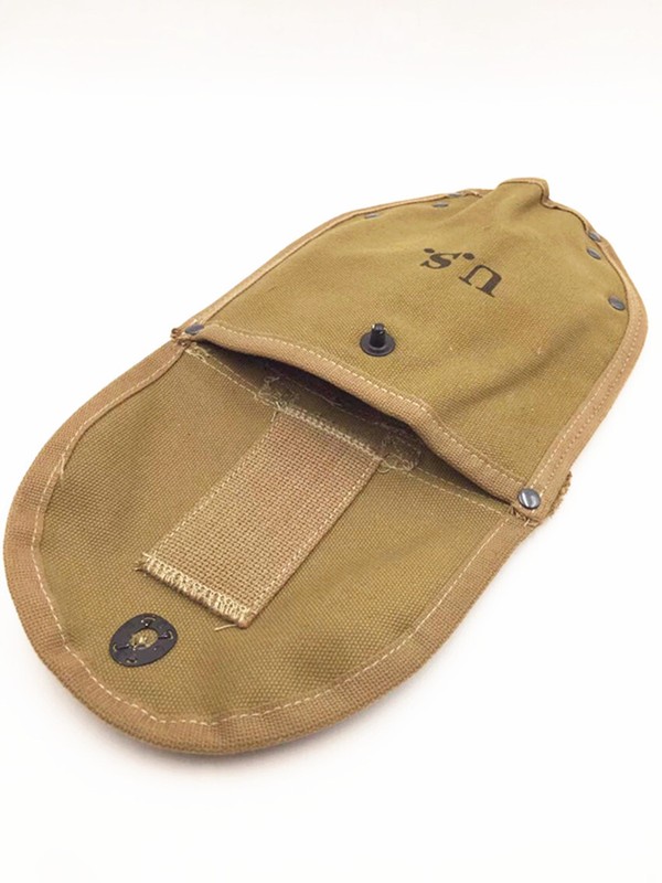 WWII US Army WW2 M1943 M43 Folding Shovel Head Cover khaki Canvas High Quality gallery