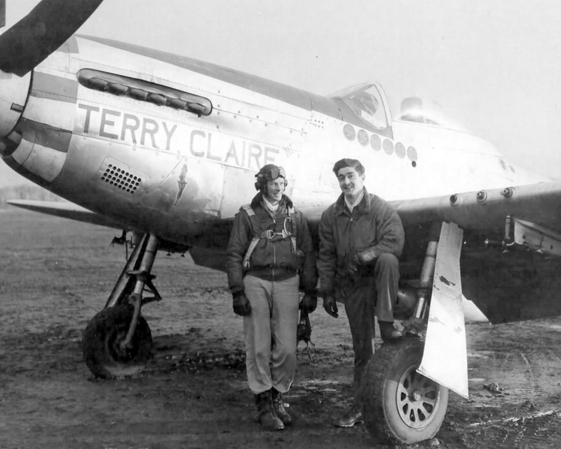 North American P-51 Mustang “Terry Claire” World War II WWII WW2 8×10 Photo 552c