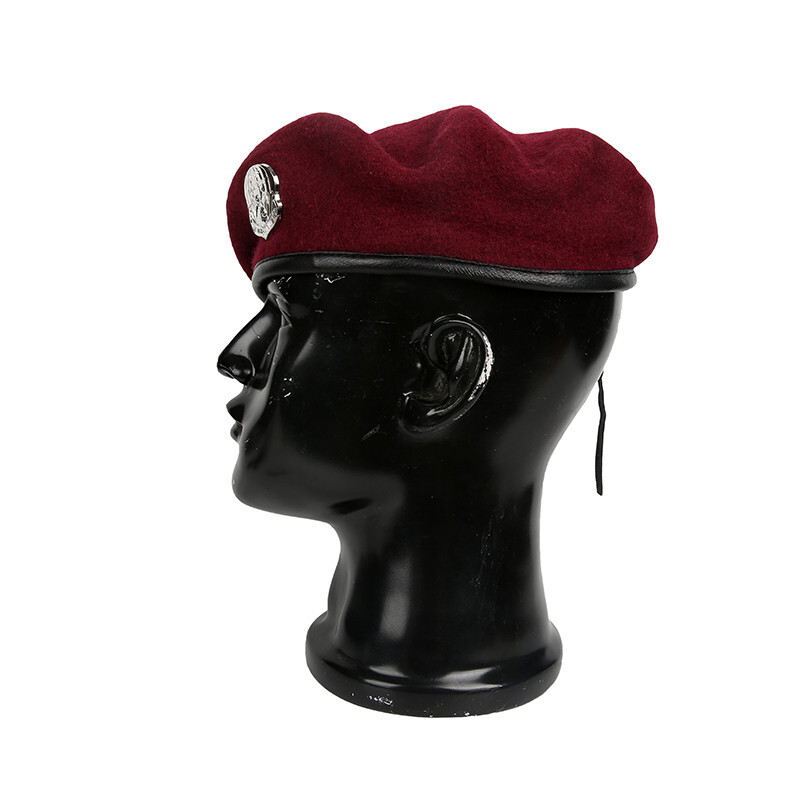 US AIR FORCE RESCUE TEAM GROUP RED WOOL BERET USAF AIRBORNE INSIGNIA 7-1/2 gallery
