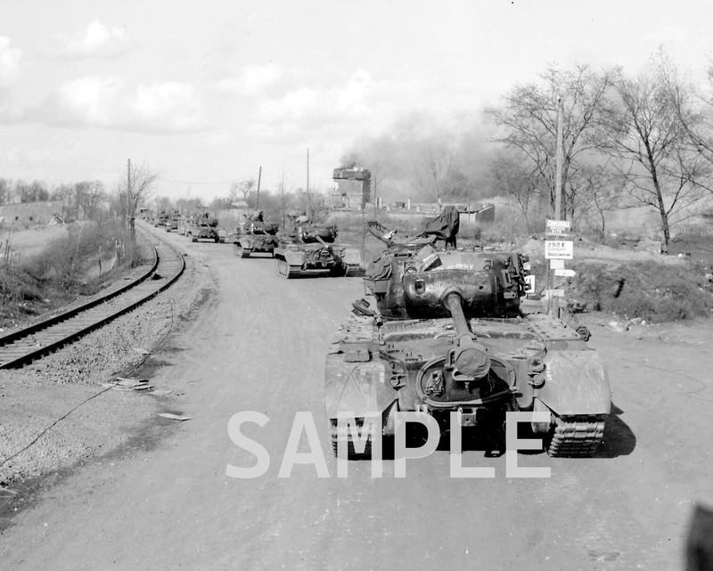 M26 Tank Wesel, Germany World War II WW2 WWII 8×10 Photo 206c
