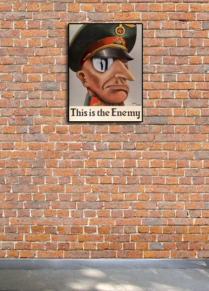 “This is the Enemy” 1943 Vintage Style WW2 War Poster - 18x24 gallery
