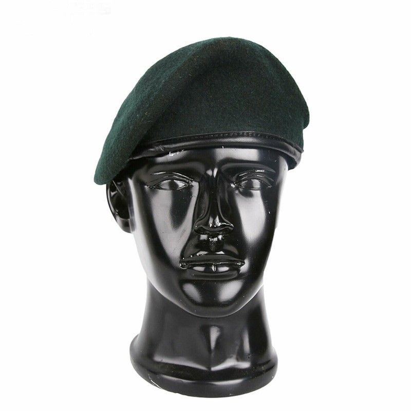 3PCS US ARMY SPECIAL FORCES WOOL BERET RED KHAKI GREEN MILITARY HAT 7-1/2 gallery