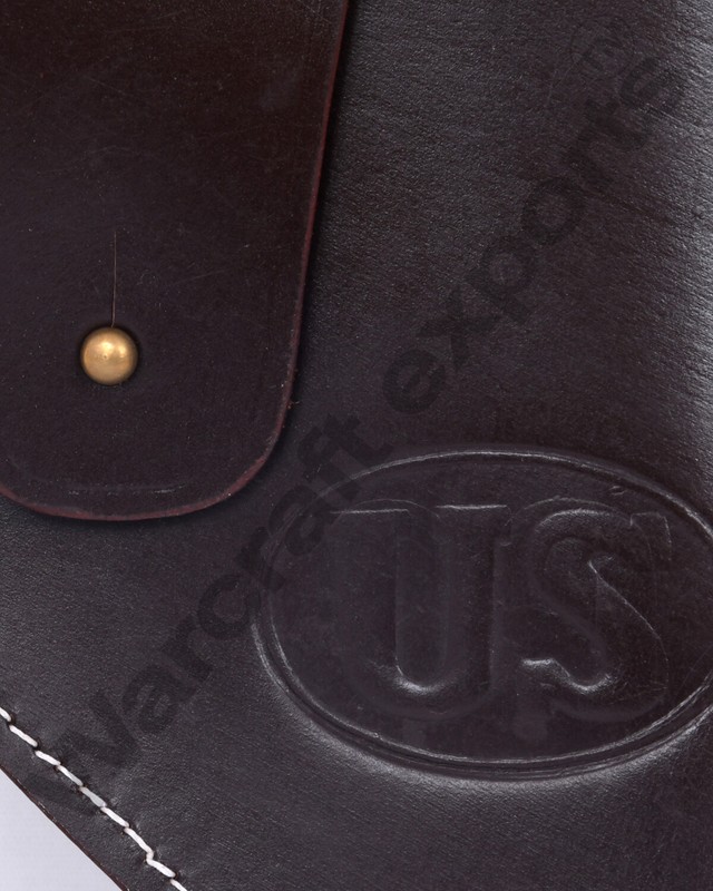 ACP Colt US M 1917/1942 .45 ACP Revolver Leather U.S. M2 WWI Holster -Dark Brown gallery