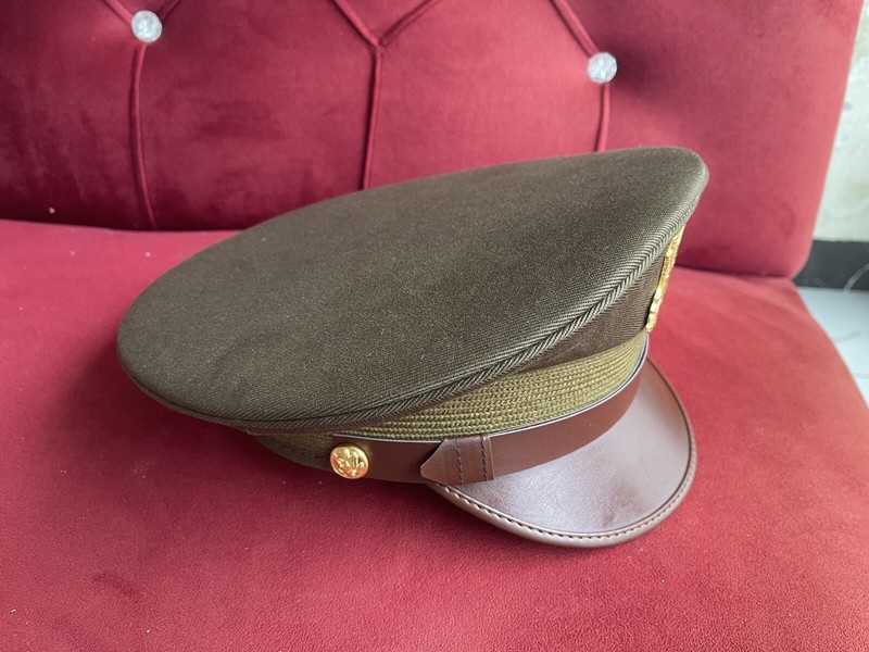 U.S. WWII Officer Visor Crusher Cap: Winter (OD Green) - All Sizes Available gallery