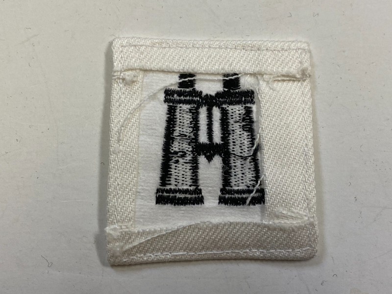 F0247 Repro WW2 US Navy Sleeve Mark Expert Lookout White Twill IR43E gallery
