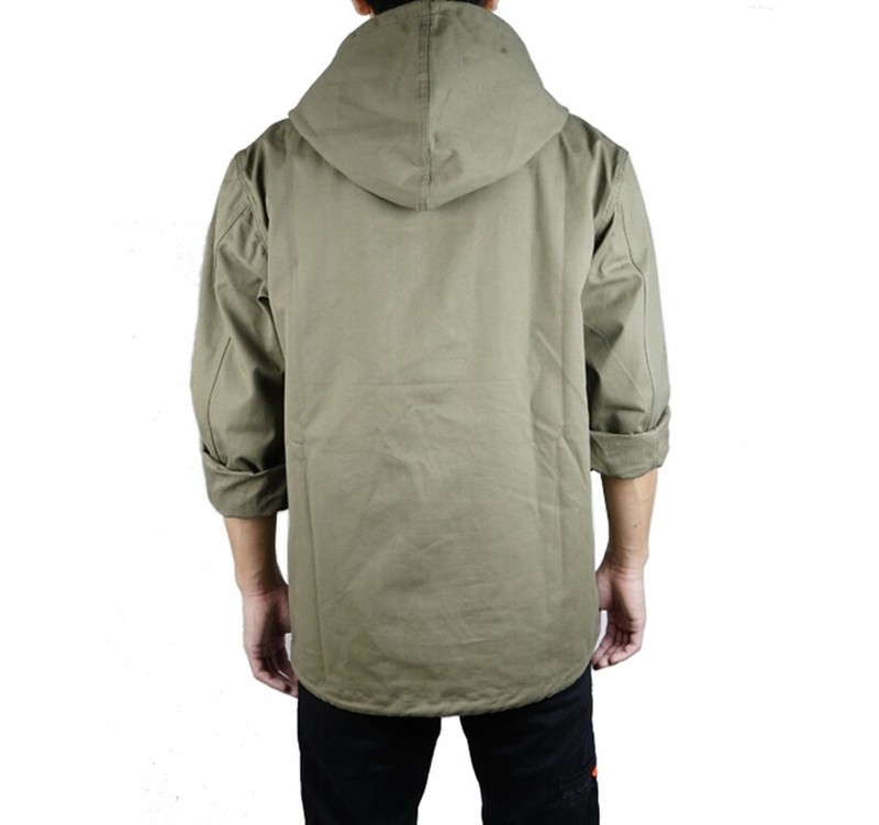 WWII WW2 US Navy USN Uniforms Coat Retro Smock Hoodie Jacket Army Green gallery