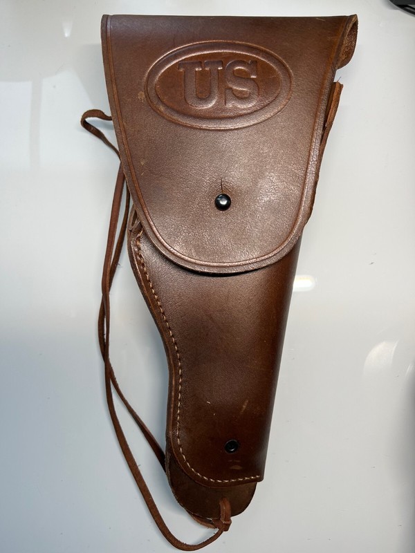 U.S. WW II STYLE 1911 HOLSTER , BELT & MAG POUCH. WINDLASS LEATHER REPRODUCTIONS gallery