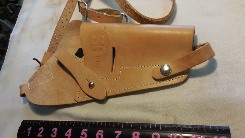 US leather shoulder holster marked: US---age ? gallery