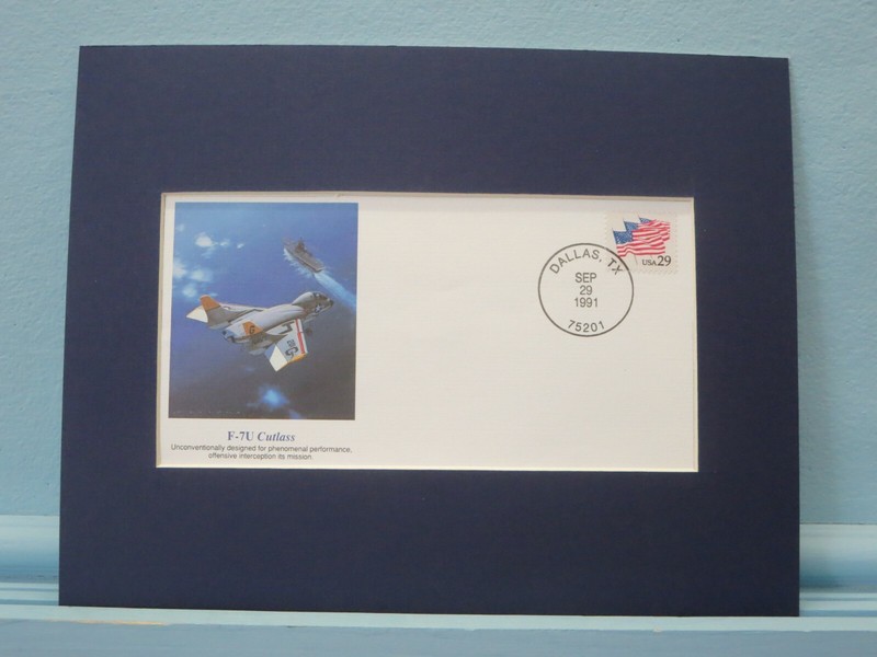 The U.S. Navy carrier plane - F-7U Cutlass & Commemorative Cover