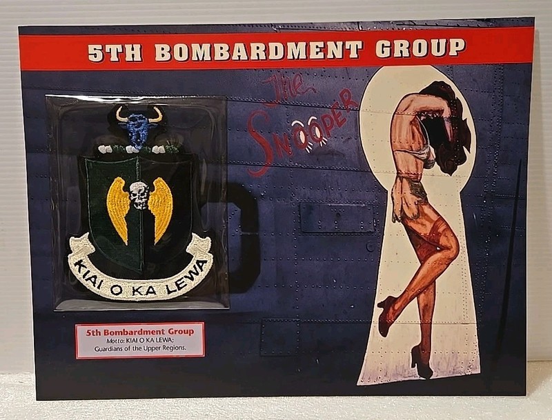 WWII Emblems Of Air War Patch 5th Bombardment Group “Kiai O Ka Lewa”