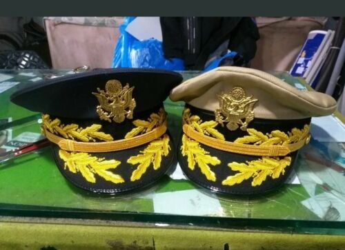 Hat Cap Kepi - Set of two USA army general CUSTOM hats - Imperial Cap gallery