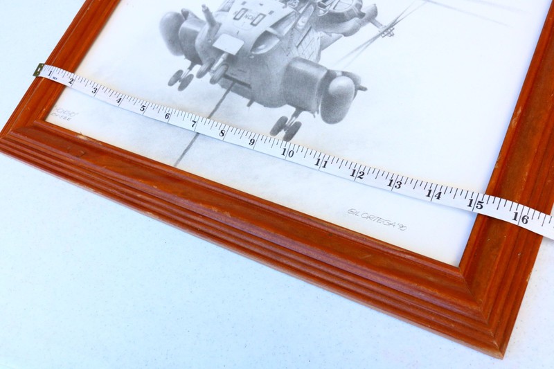 GIL ORTEGA PRINT SIGNED Honcho CH-53E Military Helicopter Frame Matte Chopper HB gallery
