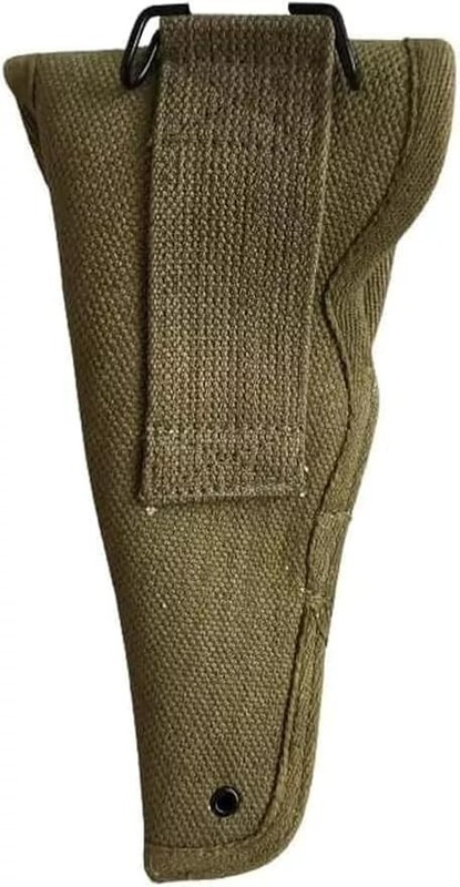 (Pack of 2) Khaki Canvas Webbing Belt Combo with Colt Holster and Pouch-Khaki gallery