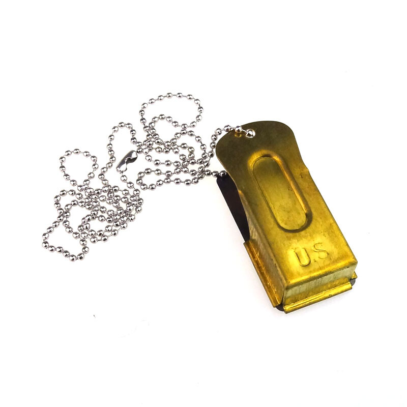 WWII US ARMY D-DAY AIRBORNE PARATROOPER SIGNALING CRICKET CLICKER