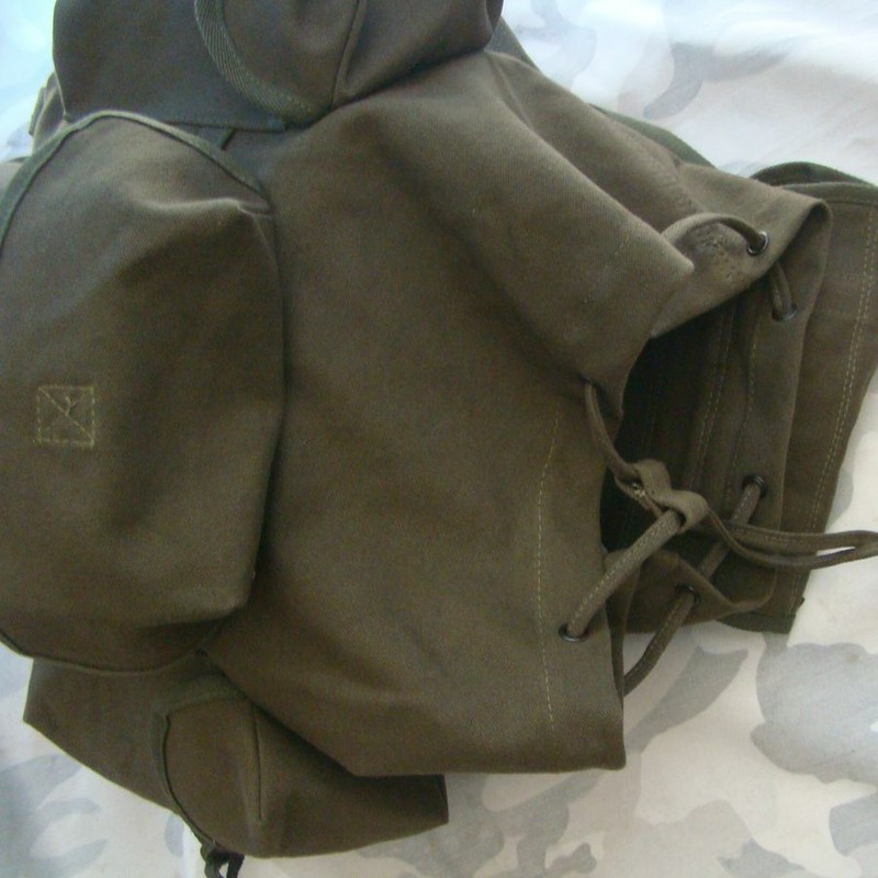 GREEN WW2 US Model.Haversack Canvas Field Bag Army Backpack Large gallery