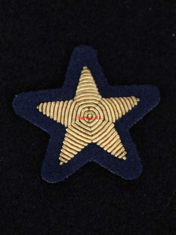 2PC Russian Navy Officer's Armband Stars Exquisite Embroidered with Metal Wire
