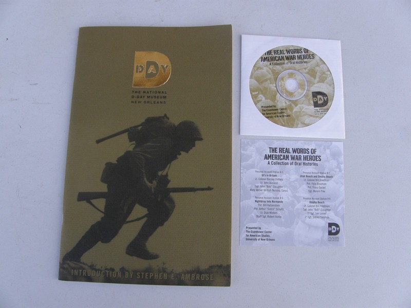 The National D-Day Museum New Orleans LA. Brochure Pamphlet w/ Oral History C.D.
