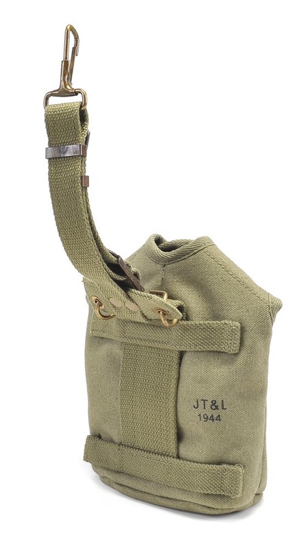 US WW2 Airborne Canteen Cover marked JT&L 1944 gallery