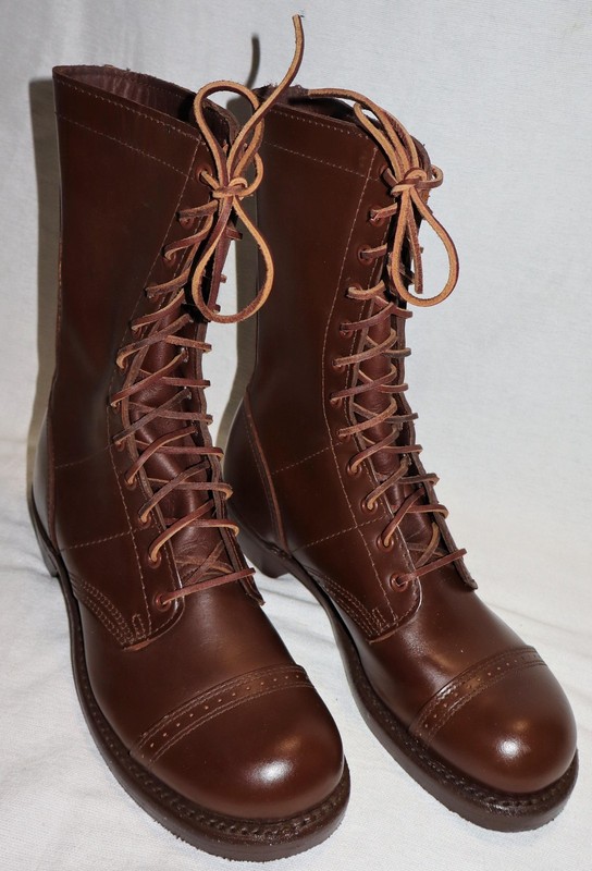 REPRODUCTION WWII CORCORAN PARATROOPER JUMP BOOTS, NEW IN BOX gallery