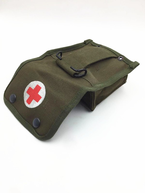 WW2 US ARMY M2 JUNGLE FIRST AID KIT POUCH OUTDOOR FIELD FIRST WITH RED CROSS gallery