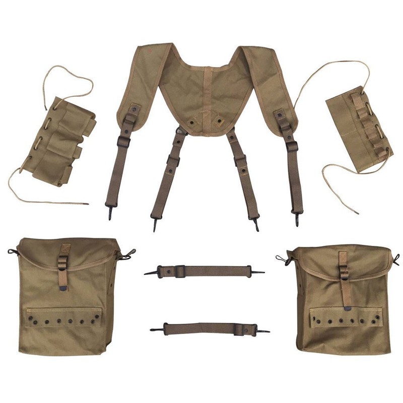 WWII US ARMY HACKSAW RIDGE ARMY MEDIC SOLDIER GEAR EQUIPMENT SET-BAG-BELT-STRAP