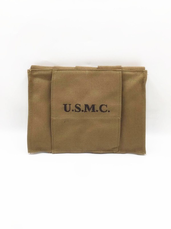 Repro WWII WW2 US ARMY Military Thompson 5 Cell 20rd Magazine Pouch Ammo Bag gallery