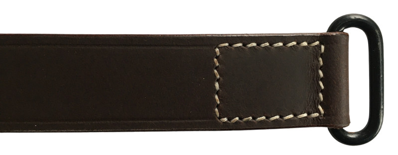 WW2 M1 Garand 1907 Oil Pull-Up Drum Dyed Leather Sling-DARK BROWN gallery