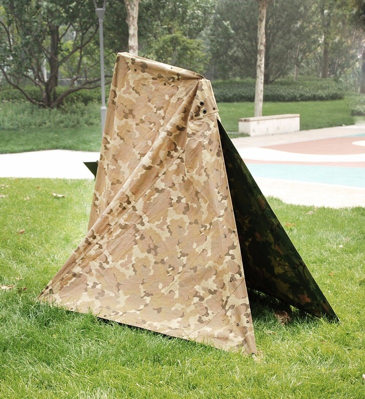 VIETNAM WAR MARINES MITCHELL CAMOUFLAGE HALF SHELTER ZELTBAHN Cotton TENT gallery
