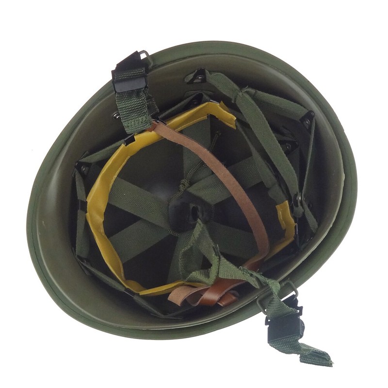 WWII WW2 US Army M1 Milirary Steel Helmet Green Seam America Helmet gallery