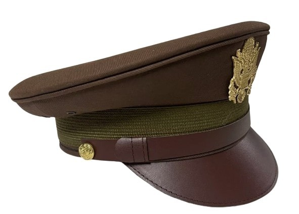 WW2 US Army Air Corps Officer Crusher Hat Military Cap With Golden Eagle Badge gallery