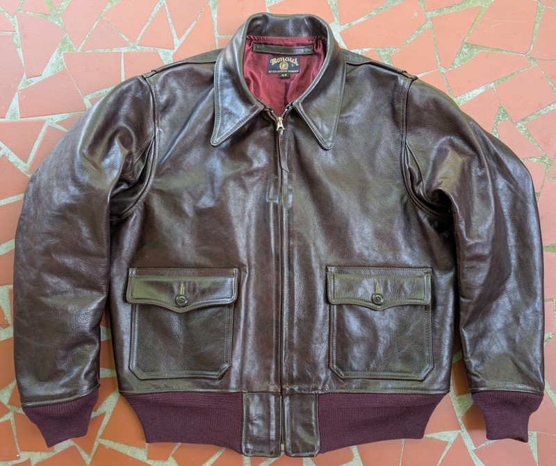 MONARCH USN WW-2 REPRO AN-J-3, M-422, G-1 HORSE HIDE LEATHER FLIGHT JACKET BUILD gallery