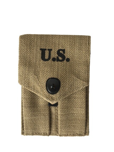 M1936 Canvas Pistol Belt with M1911 Black Colt Holster and .45 Magazine Pouch gallery
