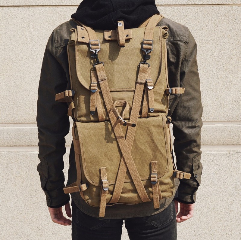 US WWII WW2 ARMY USMC M1941 782 BACKPACK SET PACK SYSTEM COMPLETE gallery