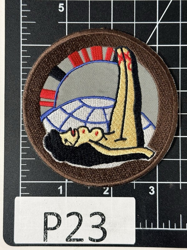 WWII USAAF Air Transport Command (ATC) Reproduction Embroidered Naked Lady Patch gallery