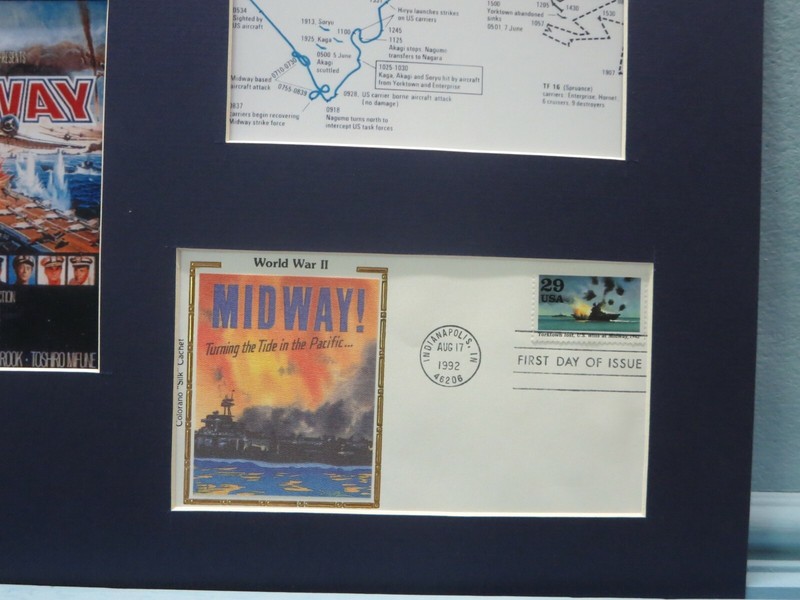World War II in the Pacific - Midway & First Day Cover of its own stamp gallery
