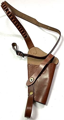 WWII .38 Pistol M3 Victory Revolver Shoulder Holster, Brown Tanker, Fits K Frame gallery